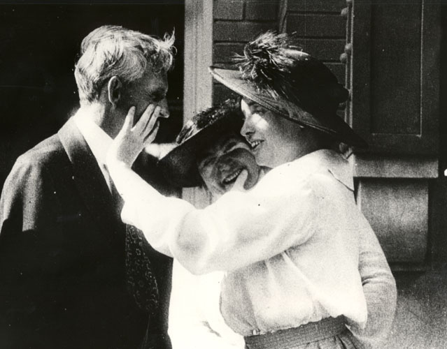 Photograph of Helen, Anne and Henry Ford, 1920