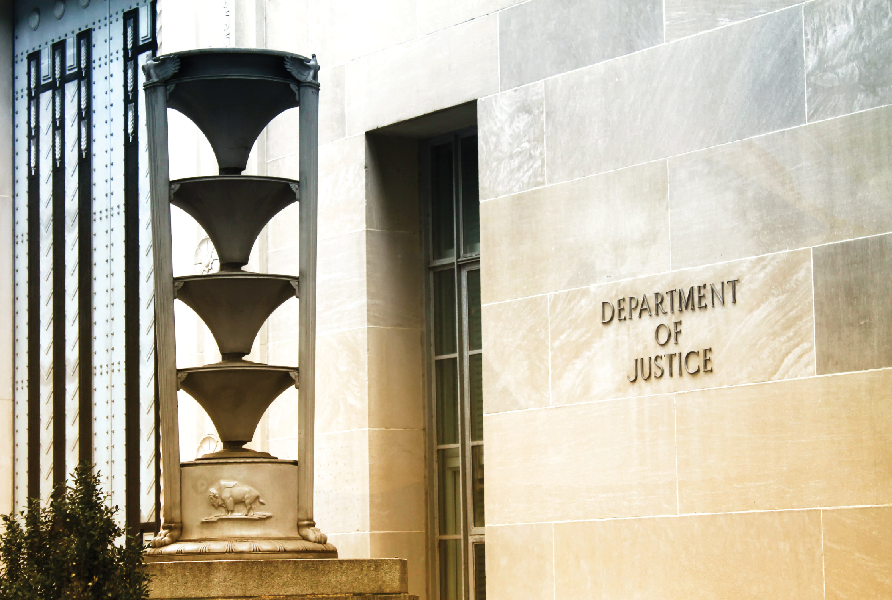 Department of Justice building.