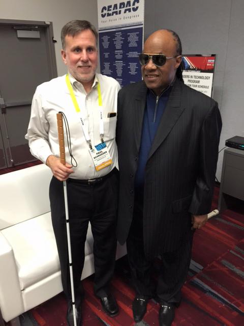 Paul Schroeder and Stevie Wonder