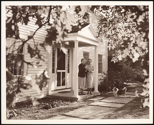 Helen Keller and Polly Thomson, circa 1955