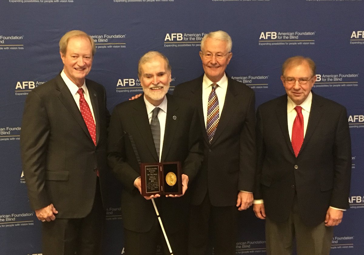 Tuck Tinsley, Carl Augusto, Michael Bina, and Bill Weiner at the Migel Medal Awards