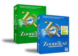 Screen shot of ZoomText Magnifier and ZoomText Magnifier Reader Packaging