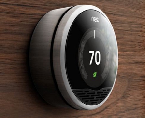 Screen shot of wall-mounted 2nd Generation Nest Thermostat