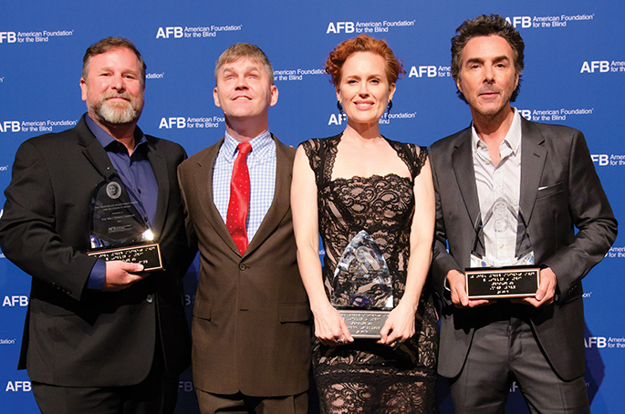 2024 Helen Keller Achievement Award honorees with AFB President and CEO Eric Bridges. 