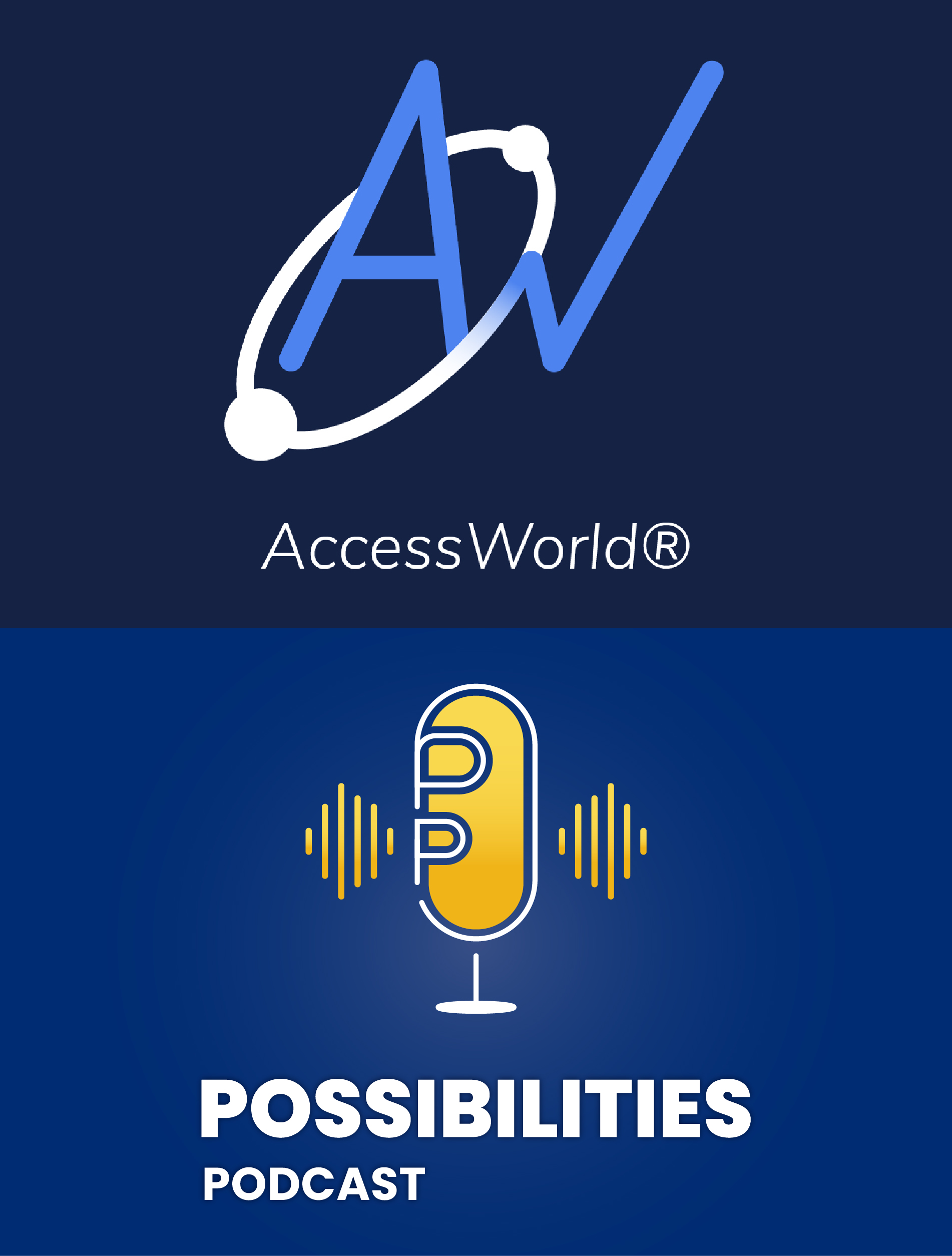 AccessWorld and AFB Possibilities Podcast Logos